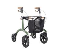 Saljol Allround Rollator - 4-wheeled Outdoor All Terrain Seat, Bag Backrest