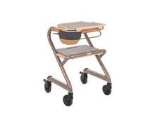 Saljol Indoor Rollator with Tray & Bag - 4 Wheel Walking Aid Daily Living Aids