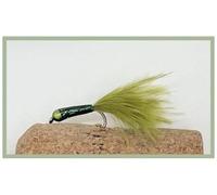 Salking bug trout flies, Olive marabou, Barbless, size 10, choose quantity, Stalking Flies (6)