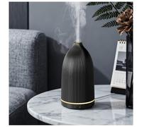 SALKING Essential Oil Diffuser, 100ml Aromatherapy Diffusers with Adjustable Mist Mode Timer, Ultrasonic Cool Mist Humidifier for Essential Oils with 8 LED Colour Light, for Office Home ((Black)