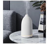 SALKING Essential Oil Diffuser, 100ml Aromatherapy Diffusers with Adjustable Mist Mode Timer, Ultrasonic Cool Mist Humidifier for Essential Oils with 8 LED Colour Light, for Office Home (White)