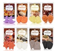 SALKING Halloween Scented Wax Melts, Fall Soy Wax Melts Gift Set, Wax Cubes/Tarts for Warmer - Pumpkin Pie, Caramel Apples, Candy Corn, Vanilla, Snickerdoodle, Apple Cider, Cinnamon, Harvest Spice