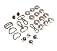 Sallie Tomato Hardware Kit Magnolia Drawstring Bucket Bag, Black