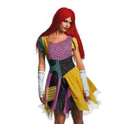 Sally Fab Costume, Official Disney The Nightmare Before Christmas Adult Costumes, Multi, (8-10)