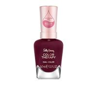 Sally Hansen Colour Therapy Nail Polish, 372 Rise and Wine, Strengthen and Nourish Nails, Infused with Biotin and Argan Oil, 3-in-1 Formula, High-Shine Finish, Salon Quality Results, 14.7ml