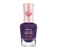 Sally Hansen Colour Therapy Nail Polish, 400 Confident Queen, Strengthen and Nourish Nails, Infused with Biotin and Argan Oil, 3-in-1 Formula, High-Shine Finish, Salon Quality Results, 14.7ml