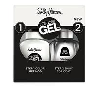 Sally Hansen Miracle Gel Duo Pack, Get Mod and Top Coat, Gel-Like Nail Polish, NO UV Light Required, Chip-Resistant, Long Lasting - Up to 8 days, Easy to Use, Salon Quality Results, Vegan Formula