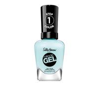 Sally Hansen Miracle Gel Salon Quality Nail Polish | Gel-Like Formula, Two-Step System, No UV Light Needed, Long Lasting | Opaque, Glossy | 668 Grand Cyan | Vibrant Blue Nail Polish