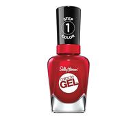 Sally Hansen Miracle Gel, Rhapsody Red, Gel-Like Nail Polish, NO UV Light Required, Chip-Resistant, Long Lasting - Up to 8 days, Easy to Use, Salon Quality Results, Vegan Formula, 14.7ml