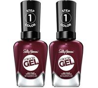 Sally Hansen Miracle Gel, Wine Stock, Gel-Like Nail Polish, NO UV Light Required, Chip-Resistant, Long Lasting - Up to 8 days, Easy to Use, Salon Quality Results, Vegan Formula, 14.7ml (Pack of 2)