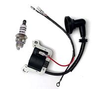 Sally Ignition Coil with Spark Plug Set for Fuxtec BC52 BC520 CS3.0 CS3.6 MFS520 FX-FSR152 Brush Cutter 3PS 52cc