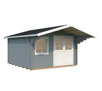 Sally M (3.8x3.8m | 12.3m2 | 44mm) Scandinavian Style Classic Log cabin With Overhang Roof