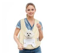 Sally Pet Dream House-Leconpet Dog Sling Carrier Shoulder Bag for Pets with Mobile Phone Pocket Safety Buckle Security Lock, Suitable for Puppy, Small Dogs, and Cats for Outdoor Travel bags (Khaki)
