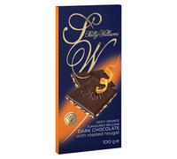 Sally Williams Belgian Dark Chocolate with Roasted Nougat, Orange Flavoured, 2 x 100g
