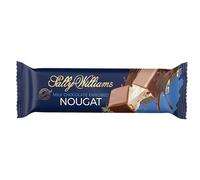 Sally Williams Belgian Milk Chocolate Covered Nougat Bar, 50 g (Pack of 6) | Naturally Sweetened with Honey, Individually Wrapped, Luxurious Belgian Chocolate
