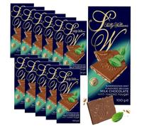 Sally Williams Belgian Milk Chocolate Mint Roasted Nougat Bars 100g 12-Pack | Mint Flavoured Belgian Milk Chocolate w/ Roasted Nougat - Gourmet Chocolate, Luxury Kosher Chocolates for Sharing & Gifting