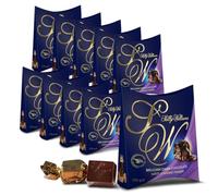 Sally Williams Dark Belgian Chocolate Nougat Squares Gift Box 175g, 10-Pack | Dark Belgian Chocolate Nougat Squares Gift Box - Gourmet Chocolate, Luxury Kosher Chocolates for Sharing and Gifting