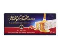 Sally Williams Finest Handmade Soft Nougat Bars - Roasted Almond 50g (Pack of 12)