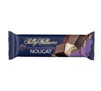 Sally Williams Luxury Belgian Dark Chocolate Covered Soft Nougat Bar, 50 g (Pack of 1)