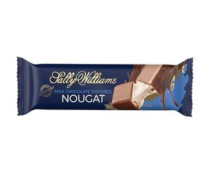 Sally Williams Luxury Belgian Milk Chocolate Covered Soft Nougat Bar, 50 g (Pack of 6)