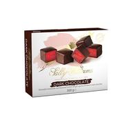 Sally Williams Luxury Dark Chocolate Enrobed Rose Turkish Delight, 300 g (Pack of 1)