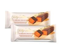 Sally Williams Orange Turkish Delight Milk Chocolate Bars 70g, 2-Pack | Orange Turkish Delight Milk Chocolate Bars - Luxury Chocolate, Gourmet Chocolate for Gifting, Sharing & Special Occasions