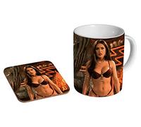 Salma Hayek From Dusk Till Dawn Ceramic Coffee MUG + Coaster Gift Set …