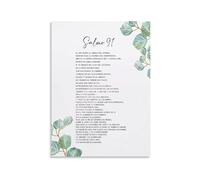 Salmo 91 En Español Poster - Spanish Scripture Print for Wall Decor(Unframed,08x12inch(20x30cm))