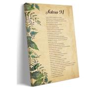 Salmo 91 En Espaol - Biblia Espaola Verso De La Bi - Cuadros Para Dormitorios - Poesa Wall Art Canvas Printing - Office & Bedroom Aesthetic Poster - 08x12inch
