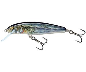 Salmo Minnow wobbler, colours: spirlin, length/weight/running behaviour/diving depth: 7 cm, 6 g, floating, 1.0 - 1.5 m