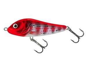Salmo Rattlin Slider Lure 11cm - Holo RedHead Striper 47g Sink