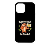Salmon-ella No Thanks Funny Salmon Bacteria Pun Case for iPhone 12 Pro Max