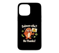 Salmon-ella No Thanks Funny Salmon Bacteria Pun Case for iPhone 13 Pro Max
