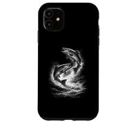 Salmon jumping trout fishing passion Case for iPhone 11