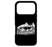 Salmon Line Art Fish Lover Case for iPhone 17 Pro