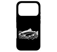 Salmon Line Art Fish Lover Case for iPhone 17 Pro