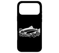 Salmon Line Art Fish Lover Case for iPhone 17 Pro Max