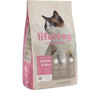 (Salmon & Rice, 10 kg (Pack of 1)) Amazon Brand - Lifelong - Complete Dry Cat Food Rich in Chicken & Rice for Adult Cats, 1 Pack of 3 kg