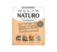 Salmon & Rice with Vegetables Wet Food for Adult Dogs Trays 400g x 7