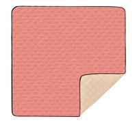 Salmon Solid Color Pure Plain Peach Large Stylish Baby Gym & Activity Mat for Floor Water Resistant Infant Play Activity Mat for Babies Infants Toddlers, 50'' x 50''