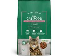 (Salmon, Tuna and Vegetables, 3 kg (Pack of 1)) by Amazon - Complete Dry Cat Food with Chicken, Turkey and Vegetables, 1 pack of 3kg