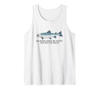 Salmons Make Me Happy You Not So Much Funny Salmon Tank Top