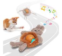 Salodal Interactive Cat Toys for Indoor Cats, Fast Rolling Cat Ball with Centipede Tail, Birds Chirping Touch Activated Automatic Kitten Toy, Rechargeable Toys for Cats to Keep Them Busy