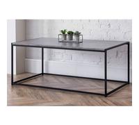 salome metal coffee table in concrete effect