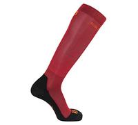 Salomon 1 Pair of Unisex High Socks, QST Model, Polypropylene/Polyamide, Size S (3.5-5), Red (Cherry Tomato/Valiant Poppy), LC1247900
