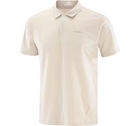 Salomon - 4-way Stretch short-sleeved hiking polo shirt - Trackline Polo M Silver Cloud for Men - Size S - Grey Grey S