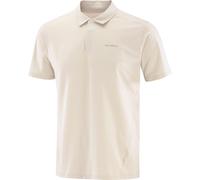 Salomon - 4-way Stretch short-sleeved hiking polo shirt - Trackline Polo M Silver Cloud for Men - Size XL - Grey Grey XL