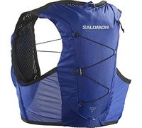 Salomon Active Skin 4 Compatible with Flasks Unisex Running Vest Hiking Trail, 4L, Precision Fit, Easy Access, and Optimized Storage, Blue, XL, Surf The Web