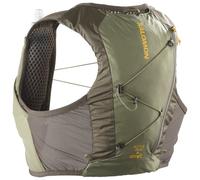 Salomon - Active Skin 4 GRVL - Trail running backpack size XS, olive