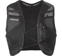 Salomon Active Skin 4 Compatible with Flasks Unisex Running Vest Hiking Trail, 4L, Precision Fit, Easy Access Precision Fit, and Optimized Storage, Black, L
